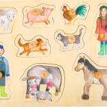 Holzpuzzle Leben auf dem Bauernhof small foot