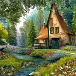 Puzzle 2000 Teile Toadstool Cottage