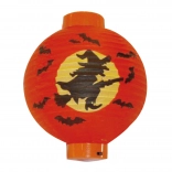 Dekorative Lampion Hexe Halloween 20 cm Batterie betrieben