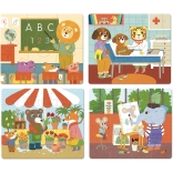 Vilac Holzpuzzle Berufe 4 in 1
