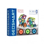 Magnetische Konstruktionsspielzeug GeoSmart Weltraumtruck 42 Teile