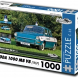Retro-Autopuzzle Škoda 1000 MB VB (1967) – 1000 Teile