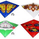 Fliegender Drachen mit bunten Motiven 110 x 72 cm