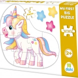 Boden-Konturenpuzzle Einhorn 12 Teile