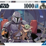 Ravensburger Puzzle STAR WARS: THE MANDALORIAN 1000 Teile