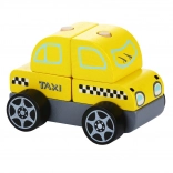 Taxi Wagen Holzpuzzle 5 Teile