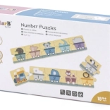 PolarB Montessori Holzpuzzle mit Zahlen