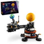 Lego Technic Planet Erde und Mond in der Umlaufbahn