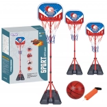 WOOPIE Kinder-Basketballkorb mit verstellbarer Höhe 90–170 cm + Ball