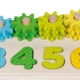 Goki Sortierspiel mit Zahnrädern – Zählen lernen