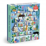 Puzzle GALISON PURRFECT NOOK – Katzenbibliothek, 1000 Teile