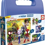 Puzzle im Koffer Spidey und seine tollen Freunde 4 in 1