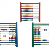 Detoa hölzernes Rechenbrett rot