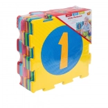 Bunte Schaumstoffmatte mit Zahlen