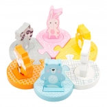 SMALL FOOT Holz-Steckpuzzle Tiere