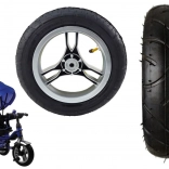 Hinteres Kunststoffrad mit aufblasbarem Gummireifen für PRO600