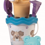 Sand-Set Welpe mit Gießkanne