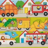 GOKI Holzpuzzle - Auf der Straße