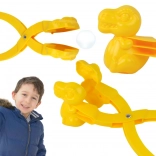 Schneemacher – Dinosaurier-Schneeballformer, gelb