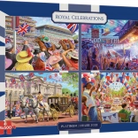 GIBSONS Königliche Feierlichkeiten Puzzle 4×500 Teile