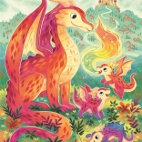 CLEMENTONI Puzzle Drachenfamilie 60 Teile