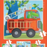 Educa Puzzle Tierretter 4-in-1 (6, 9, 12, 16 Teile)