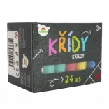 Bunte Gehwegkreide 24 Stk. in einer Schachtel