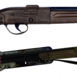 Schwarzes Cowboy-Gewehr mit Sound