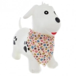 Gummihüpftier Hund mit Pumpe