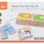Viga Magnetisches Puzzle Tiere