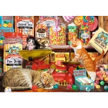 Puzzle 1000 Teile Katzen Süßigkeiten