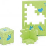 Happy Cube Junior – Tiere (1 Würfel) Schaumstoff-3D-Puzzle