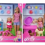 Steffi und Evi mit Tieren