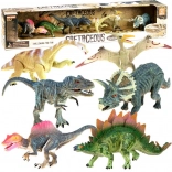 Satz bemalter Dinosaurier-Figuren