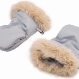 FreeON universaler Handmuff für Kinderwagen grau