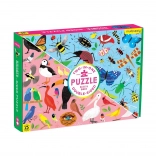 Beidseitiges Mudpuppy-Puzzle Käfer und Vögel 100 Teile