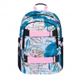 BAAGL Schulrucksack Skate Leafs