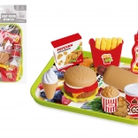 Spielset Fast Food mit Tablett für Kinder