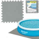 Bestway Schaum-Schutzunterlage für Pools 50 × 50 cm, grau