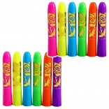 Neon-Gesichts-Malset - 12 Stk.