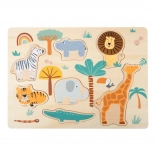 Holzpuzzle zum Einsetzen Safari small foot