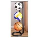 Metallständer für Bälle 3 Ebenen schwarz