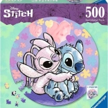 Puzzle mit 500 Teilen mit Stitch‑Motiv von Ravensburger