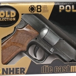 Metallische Polizeipistole