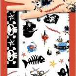 Temporäre Kinder-Tattoos mit Piratenmotiven von DJECO