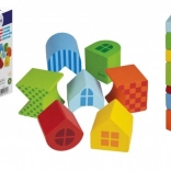 Bunte stapelbare DETOA-Holzturm (7 Teile)