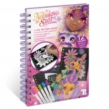 Nebulous Stars magische Ausmalbilder – 12 Samtkarten und 5 Mini-Filzstifte