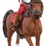 schleich horse club reitset hannah und cayenne mit beweglicher figur