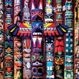 Puzzle EUROGRAPHICS Indianische Totems 1000 Teile