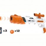 Schaumstoffkugel-Pistole mit Zielen 34 cm